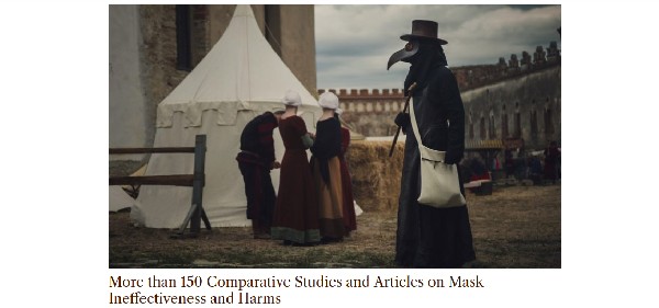 More than 150 Comparative Studies and Articles on Mask Ineffectiveness and Harms