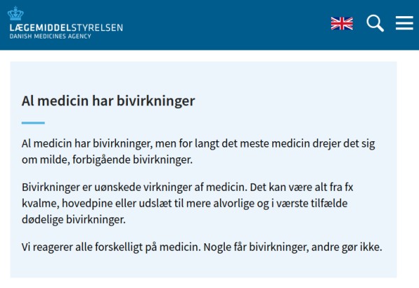 Al Medicin Har Bivirkninger