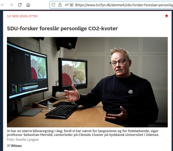 SDU-forsker foreslår personlige CO2-kvoter